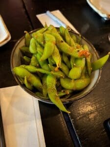 Spicy edamame