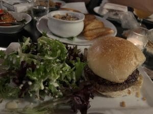 BVE Beef Burger with Salad