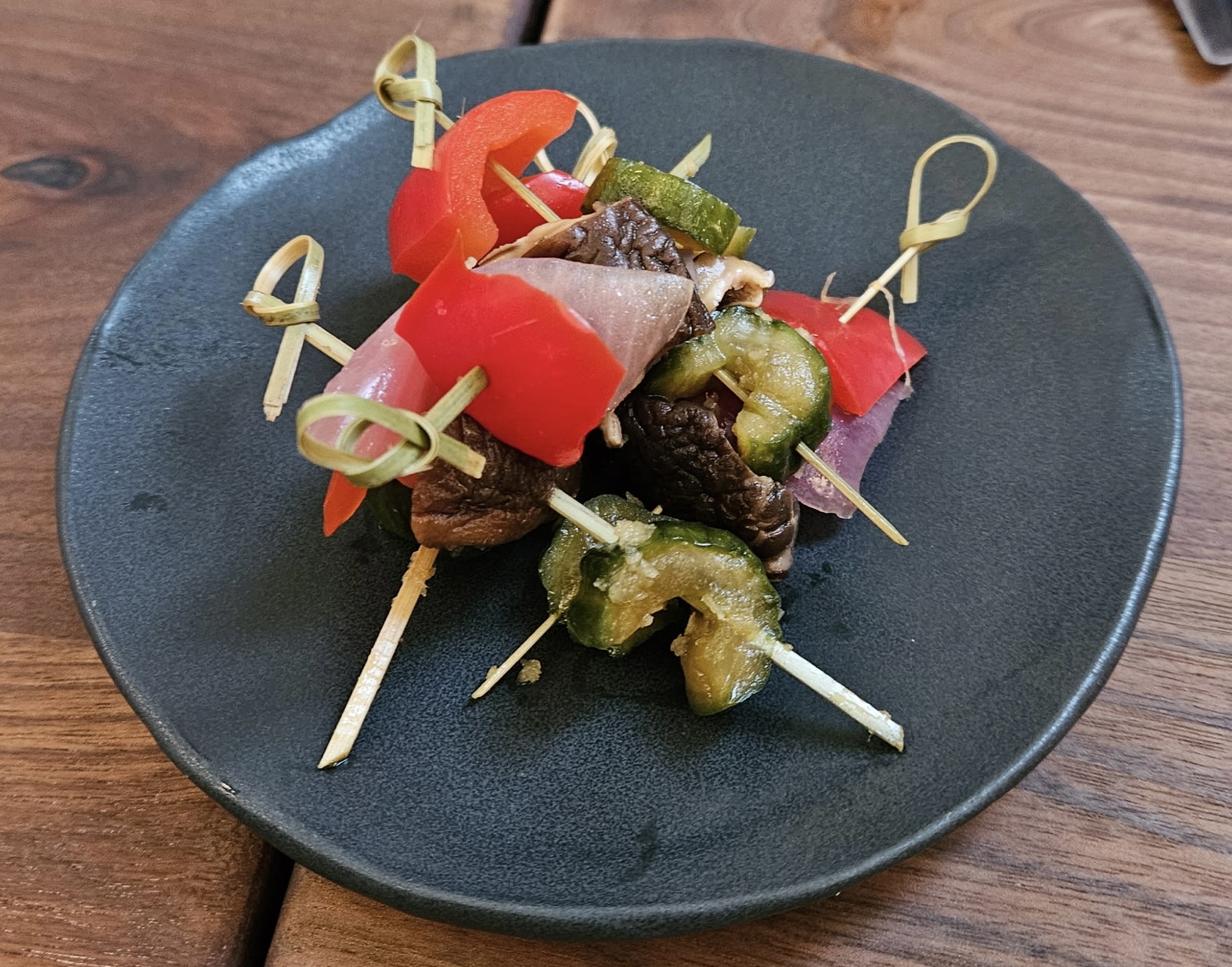 pickled skewers at Bonnie & Clyde Fairport