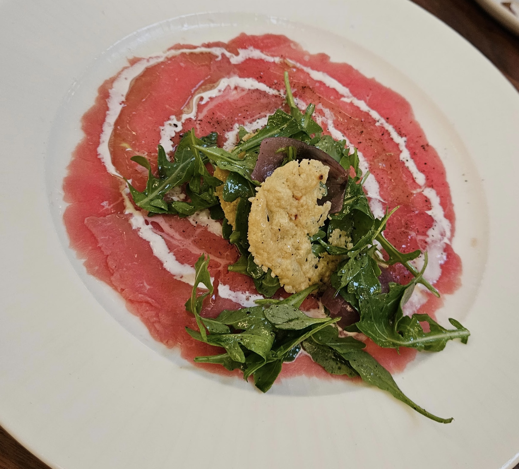 carpaccio at Bonnie & Clyde Fairport