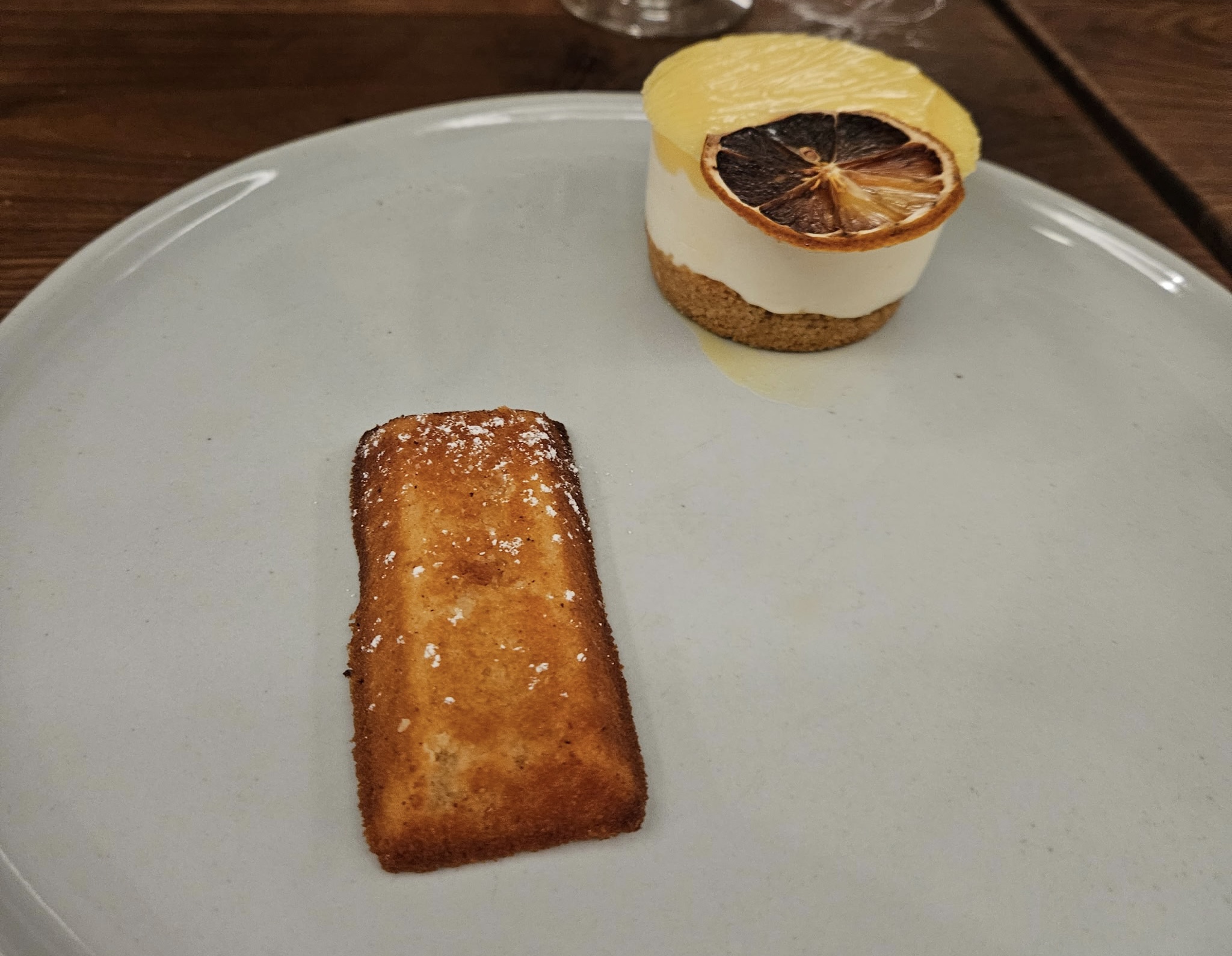 lemon chiffon cheesecake at Bonnie & Clyde Fairport