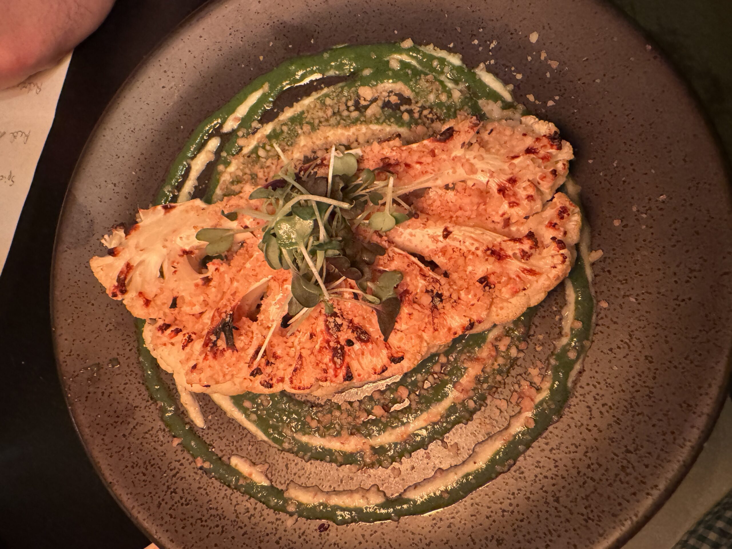 Roasted cauliflower at Next Door by Wegmans