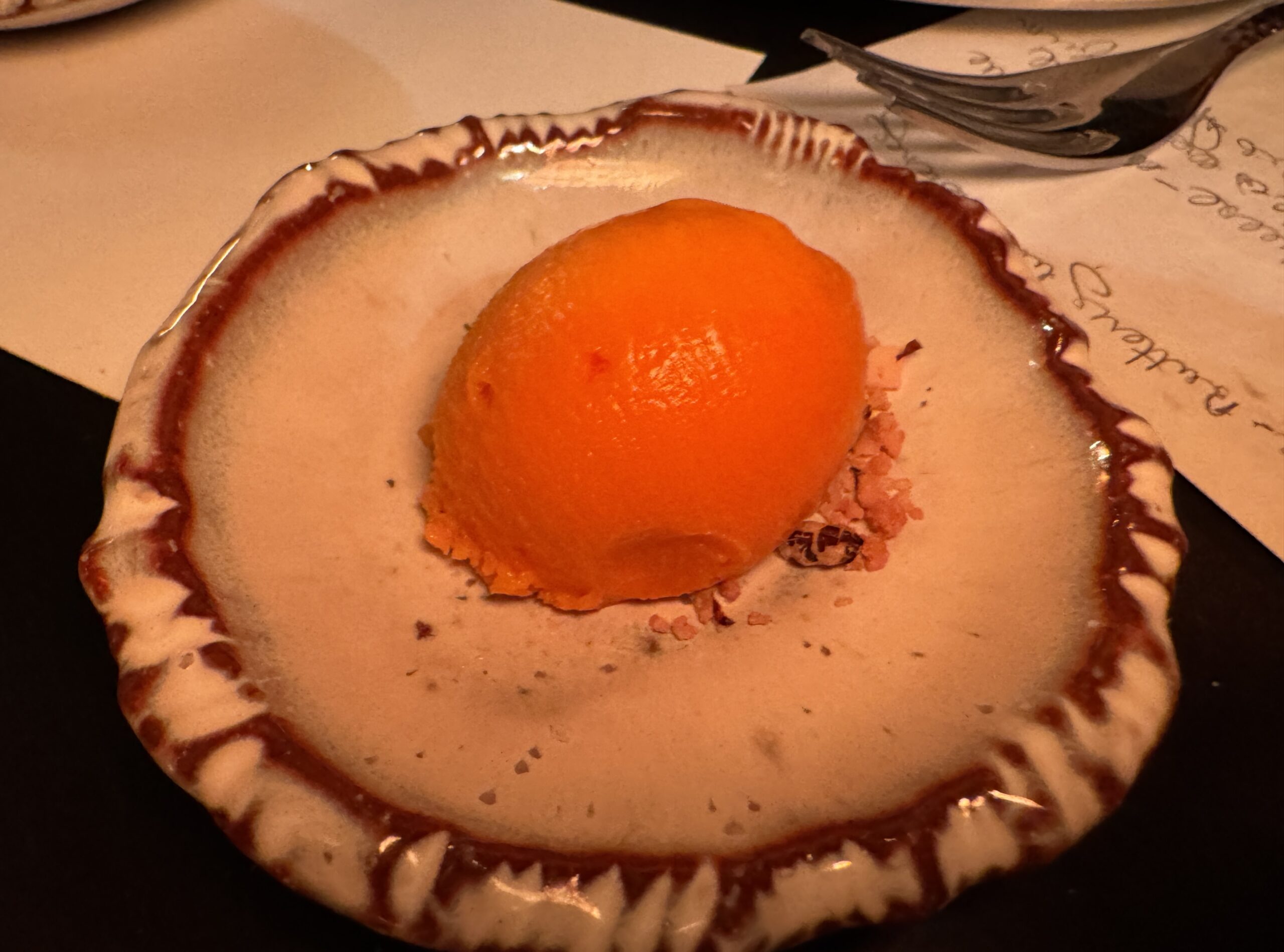 Mango sorbet at Next Door by Wegmans